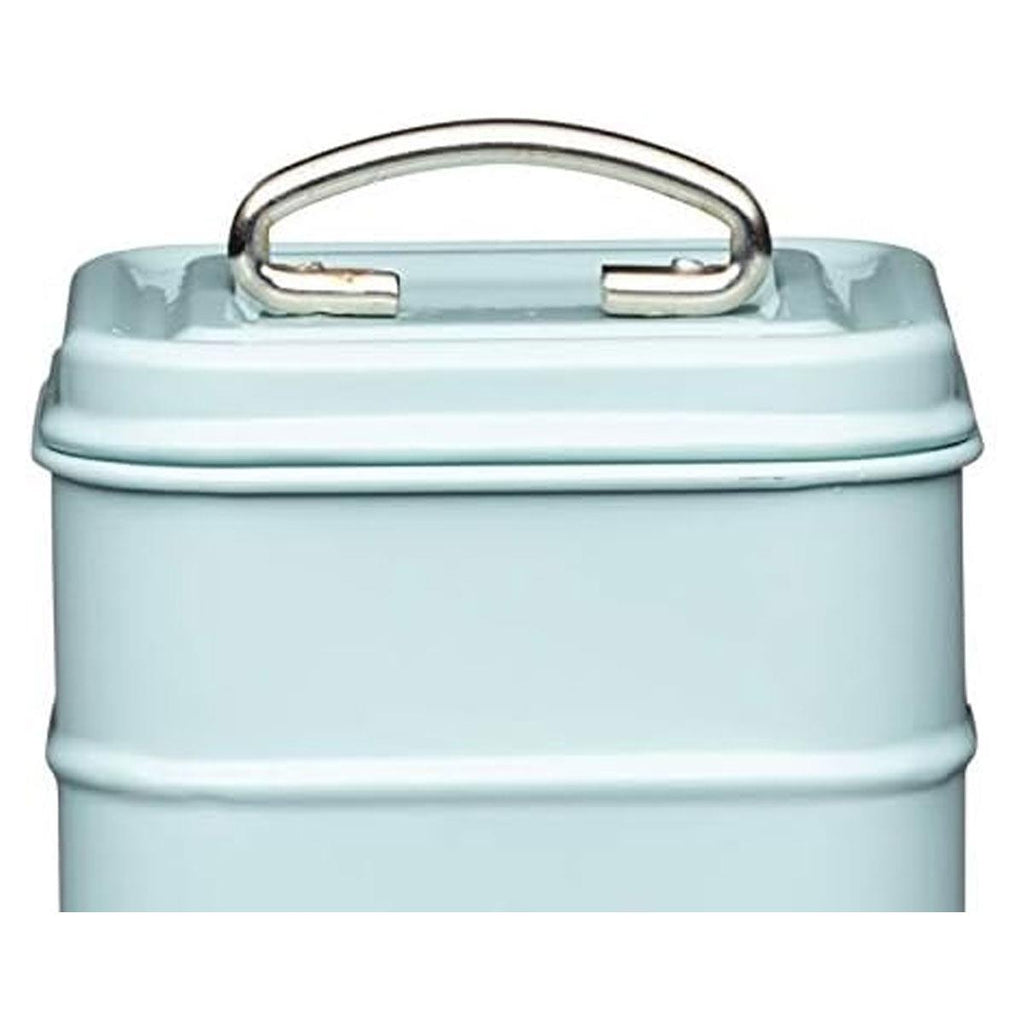 KitchenCraft Living Nostalgia Metal Tea Caddy - Vintage Blue