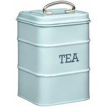 KitchenCraft Living Nostalgia Metal Tea Caddy - Vintage Blue