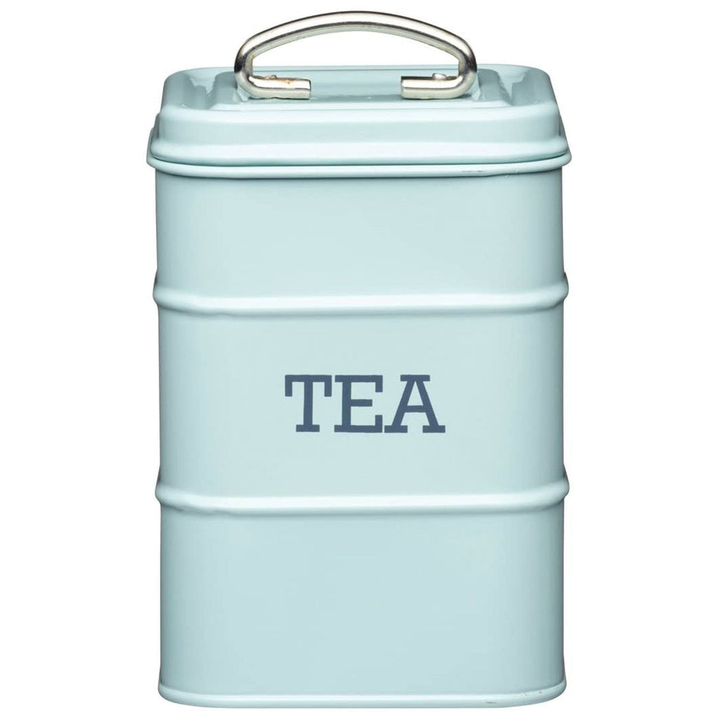 KitchenCraft Living Nostalgia Metal Tea Caddy - Vintage Blue