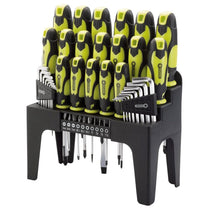 Draper 44 Pc Screwdriver Set With Storage Stand & Allen/Hex Key & Bit Green