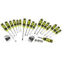 Draper 44 Pc Screwdriver Set With Storage Stand & Allen/Hex Key & Bit Green