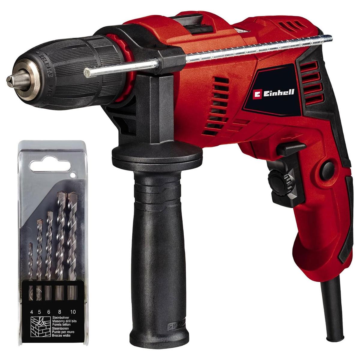 Einhell TE-ID 500 E Impact Drill With BMC 550W 240 V - Black And Red Secondary image