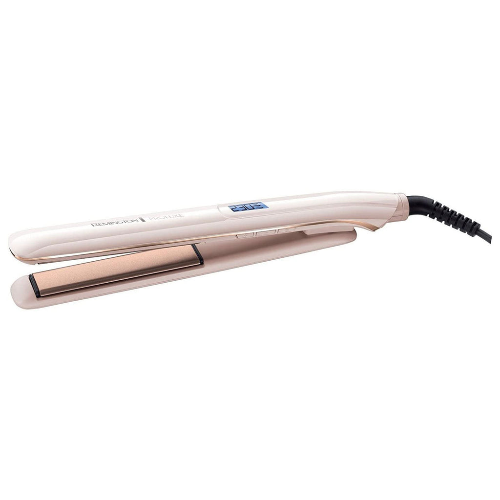 Remington Proluxe Ceramic Hair Straighteners with Pro+ Low Temperature Protective Setting, Rose Gold