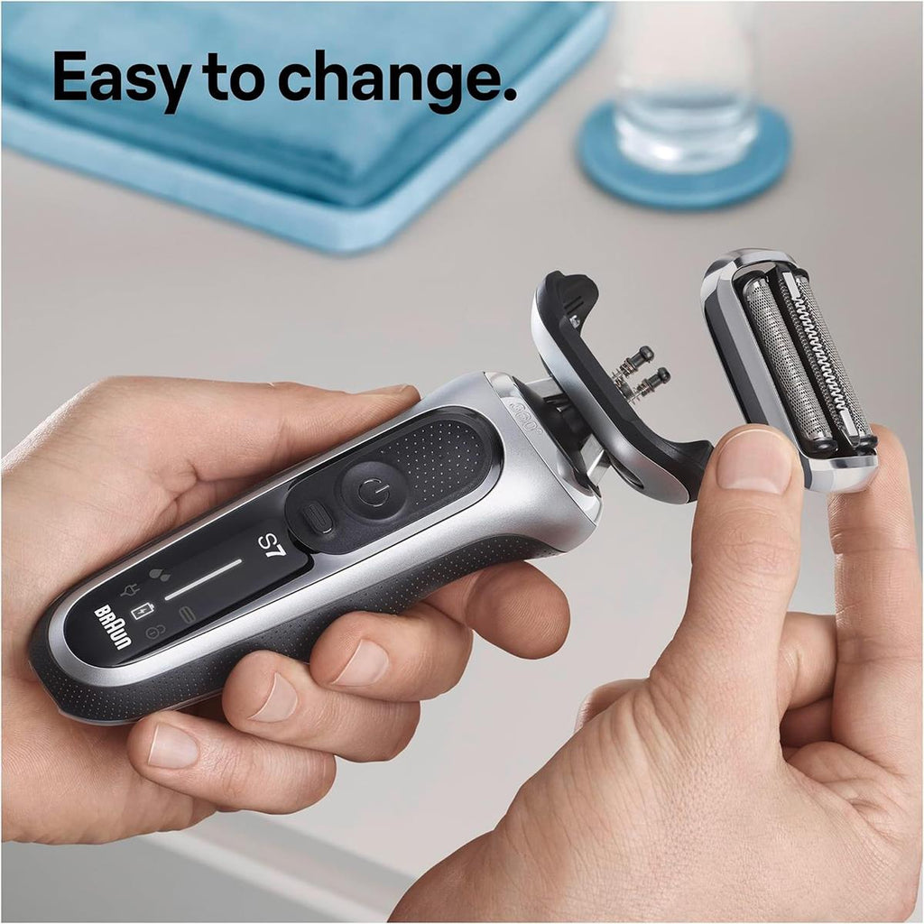 Braun Series 7 Cassette 70S Electric Shaver Replacement Head For Series 7 Pulsonic - Silver