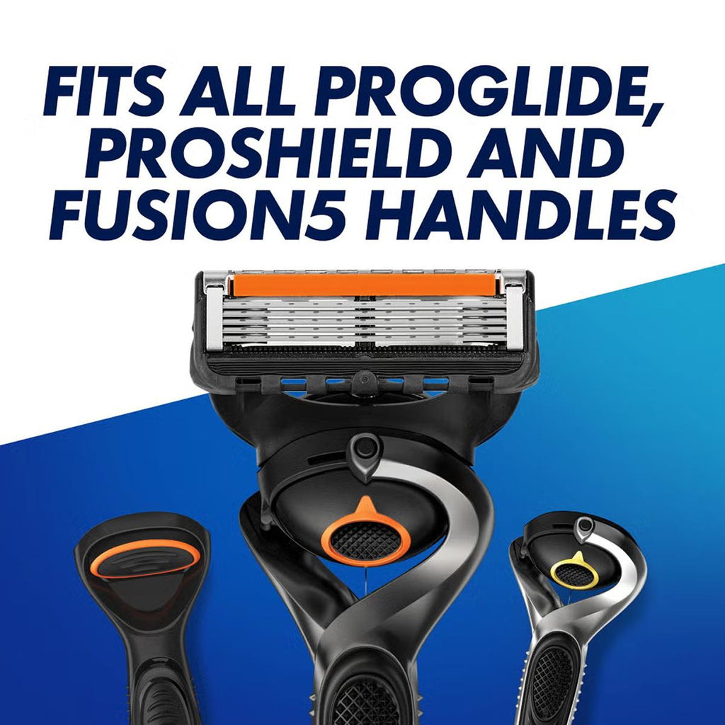 Gillette Fusion 5 Proglide Razor Blades 4 100% Genuine