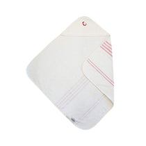 Hippychick Turkish Baby Bath Towel Red and White bathtime infant BN