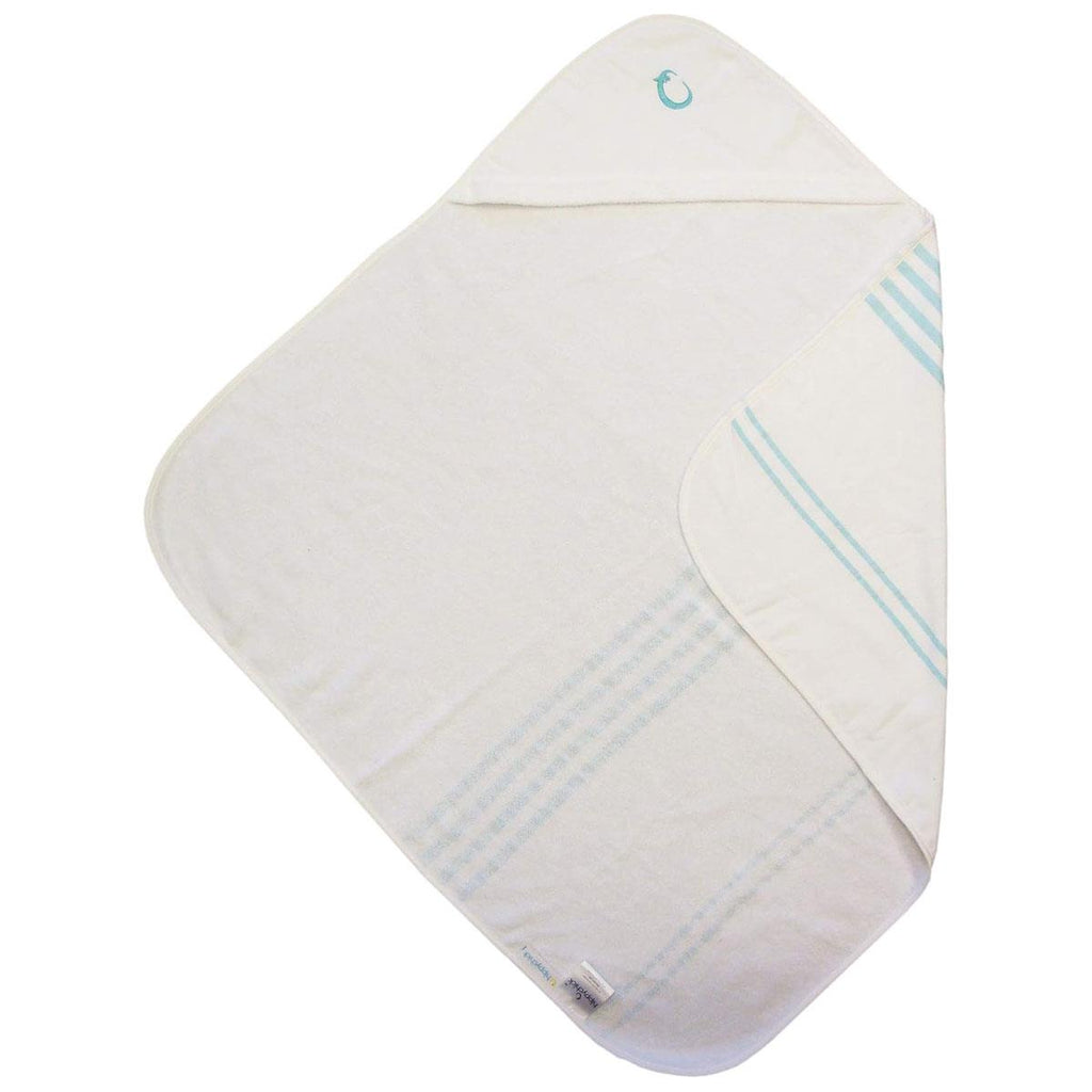 Hippychick Hooded Baby Towels, Natural 100% Cotton Bath - White
