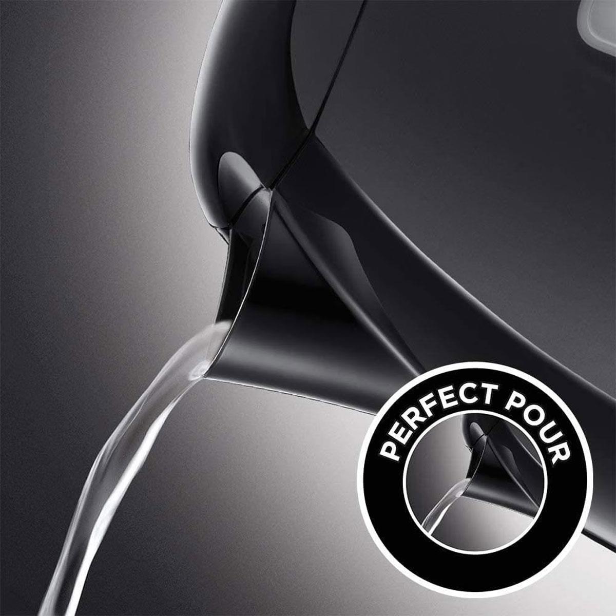 Russell Hobbs Textures Jug Kettle Plastic 3000 W 1.7 Litres - Black