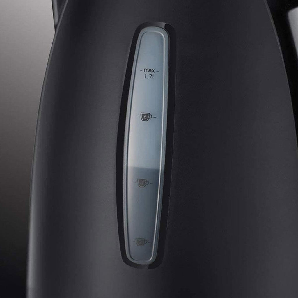Russell Hobbs Textures Jug Kettle Plastic 3000 W 1.7 Litres - Black