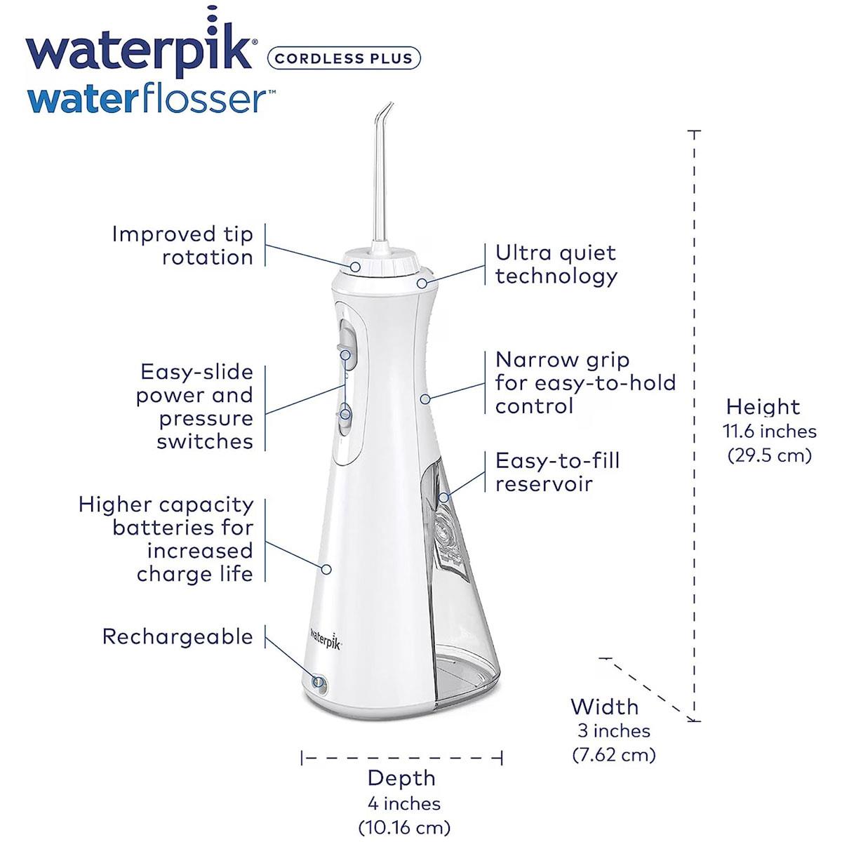 Waterpik Ultra Cordless Plus Dental Water Flosser Teeth Flossing Water Jet