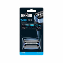 Braun Series 4 40B Electric Shaver Head Replacement CoolTec Cassette Foil And Cutter - Black