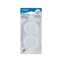 Dr. Brown Storage Wide Neck Natural Flow Baby Bottle Storage Travel Caps Lids Pack of 2