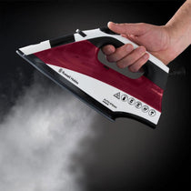 Russell Hobbs Auto Steam Pro Non-Stick Iron 2400W In White & Red