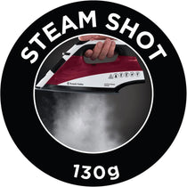 Russell Hobbs Auto Steam Pro Non-Stick Iron 2400W In White & Red