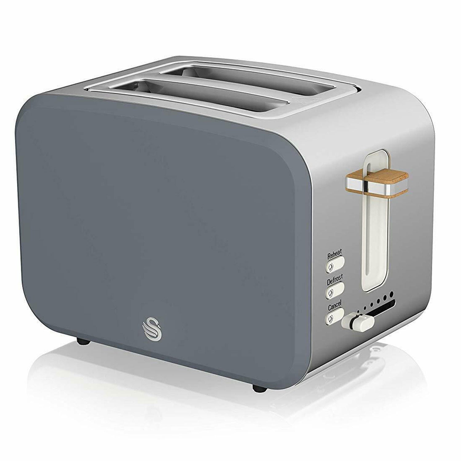 Swan Nordic 2 Slice Toaster With 6 Browning Levels Soft Touch And Matte Finish - Grey Secondary image