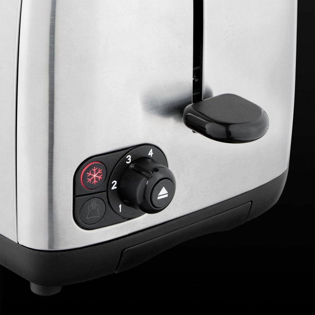 Russell Hobbs 2 Slice Compact Toaster Stylish Brushed In Stainless Steel