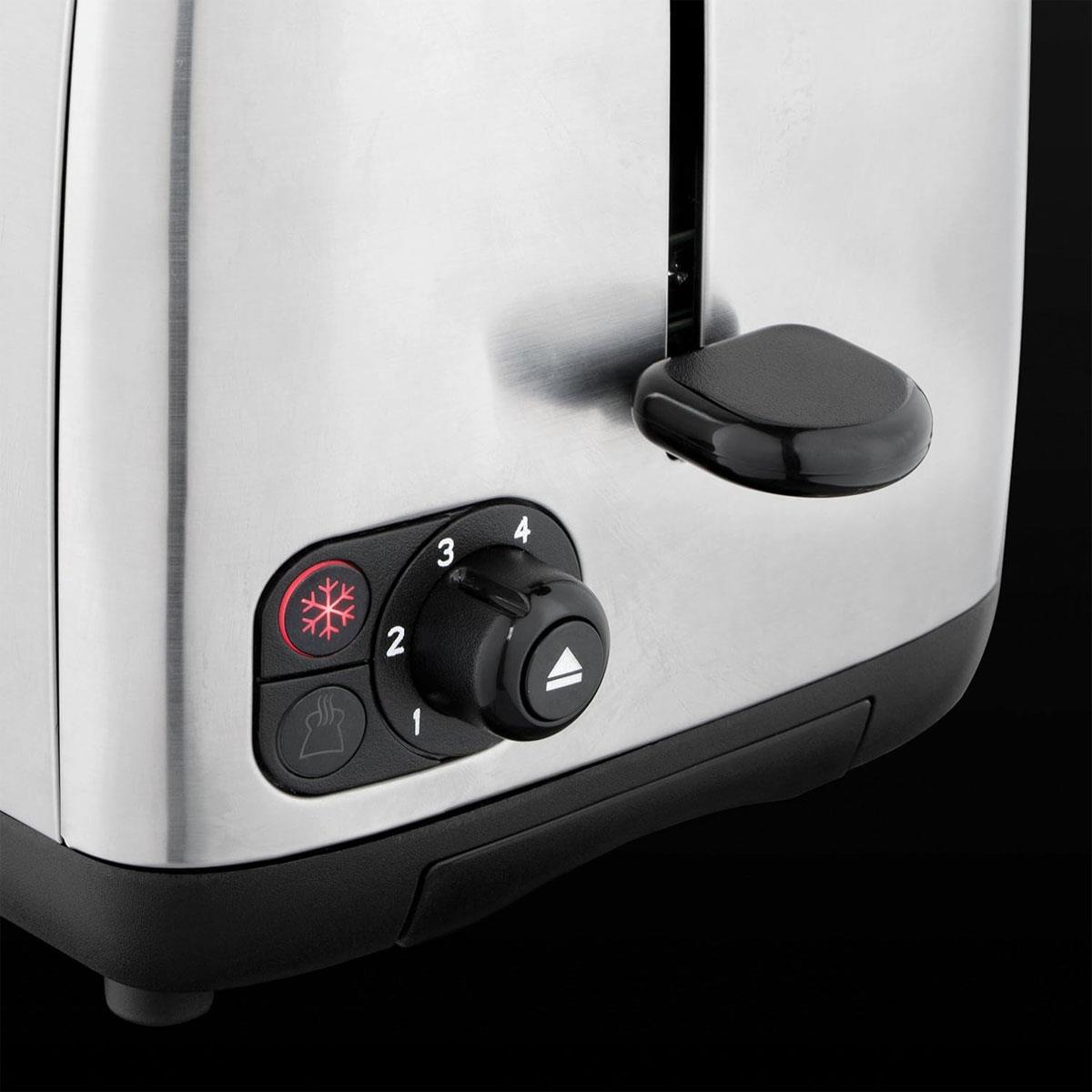 Russell Hobbs 2 Slice Compact Toaster Stylish Brushed In Stainless Steel