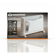 Daewoo 2000W Convector Heater With Turbo Function 3 Heat Settings - White