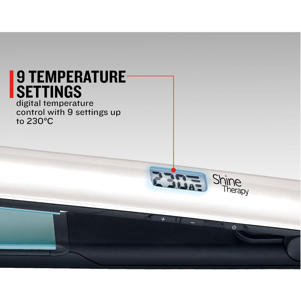 Remington Shine Therapy Hair Straightener With Morrocan Argan Oil - Black/Silver