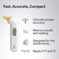 Braun ThermoScan 3 Infrared Ear Thermometer - White