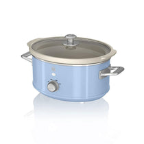 Swan Retro Slow Cooker Stainless Steel 200 W 3.5 Litre - Blue