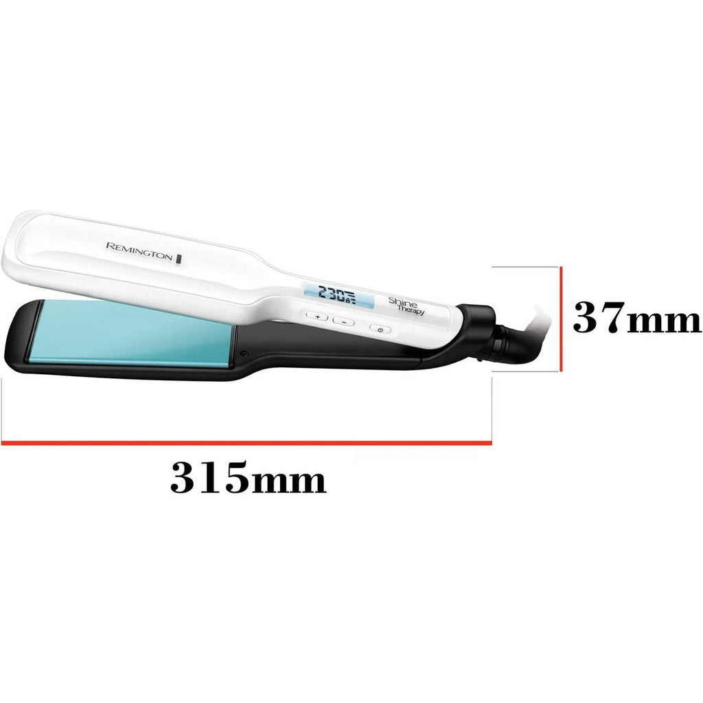 Remington Shine Therapy Wide Plate Ceramic Hair Straighteners for women