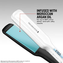 Remington Shine Therapy Wide Plate Ceramic Hair Straighteners for women