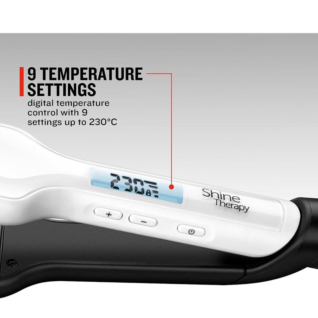 Remington Shine Therapy Wide Plate Ceramic Hair Straighteners for women
