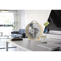 Swan Retro 8 Inch Clock Fan 4 Aluminium Blades 25 W - Cream