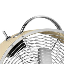 Swan Retro 8 Inch Clock Fan 4 Aluminium Blades 25 W - Cream