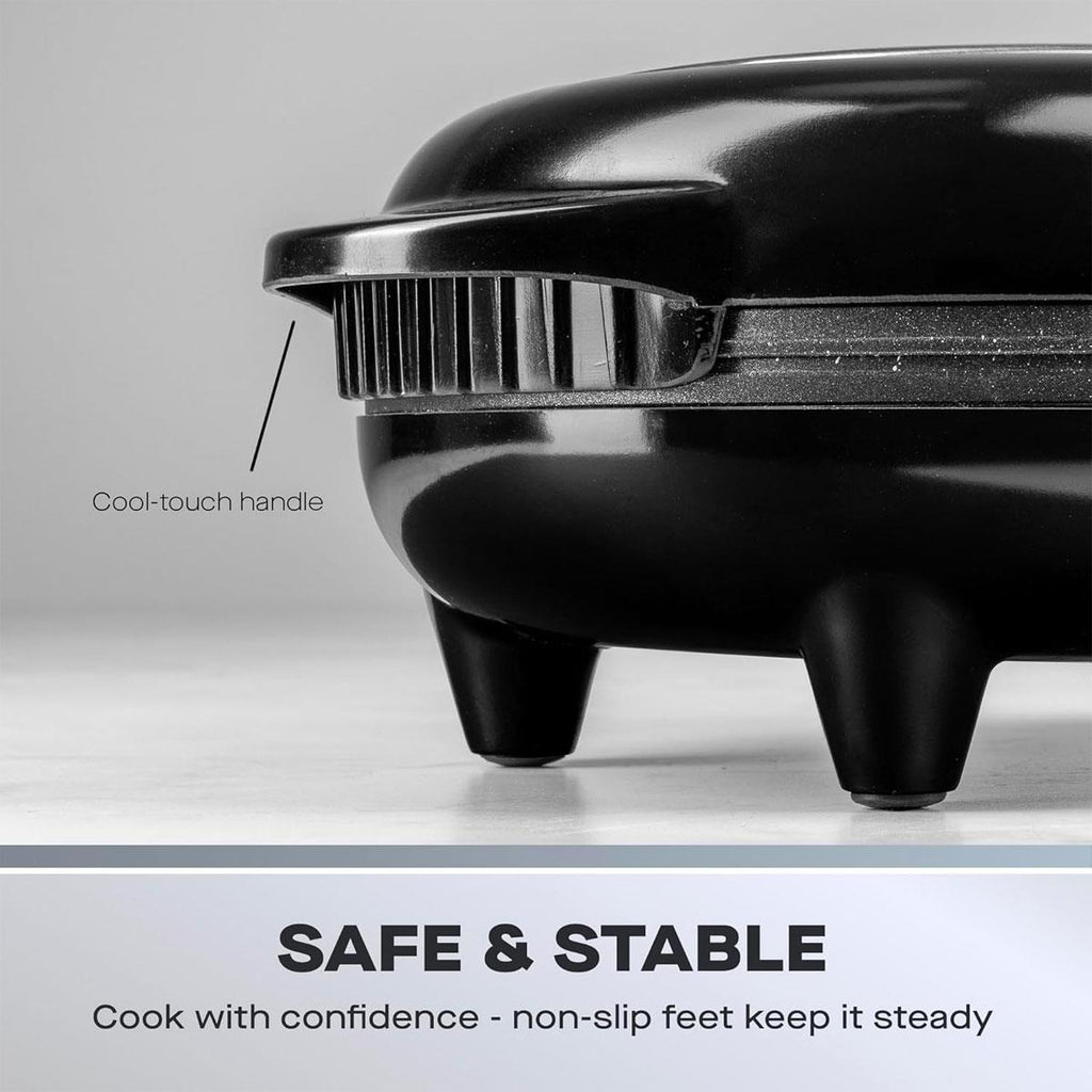 Daewoo Deep Fill Non-Stick Omelette Maker Stainless Steel 750 W - Silver/Black