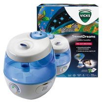 Vicks Sweet Dreams 2 In 1 Cool Mist Humidifier with Image Projector 3.8 Litres Tank And Night Light