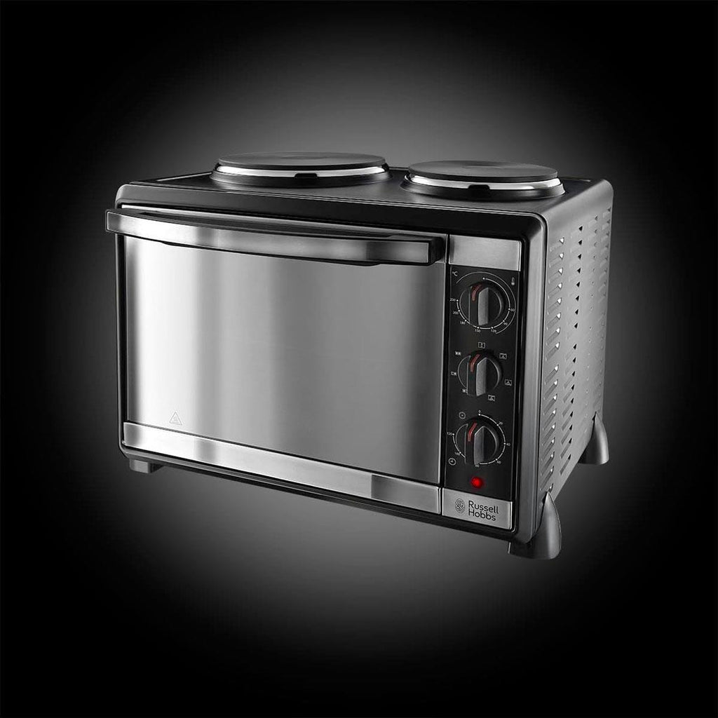 Russell Hobbs Mini Kitchen Multi Function Electric Compact Cooker with Hotplates 1920 W - Silver