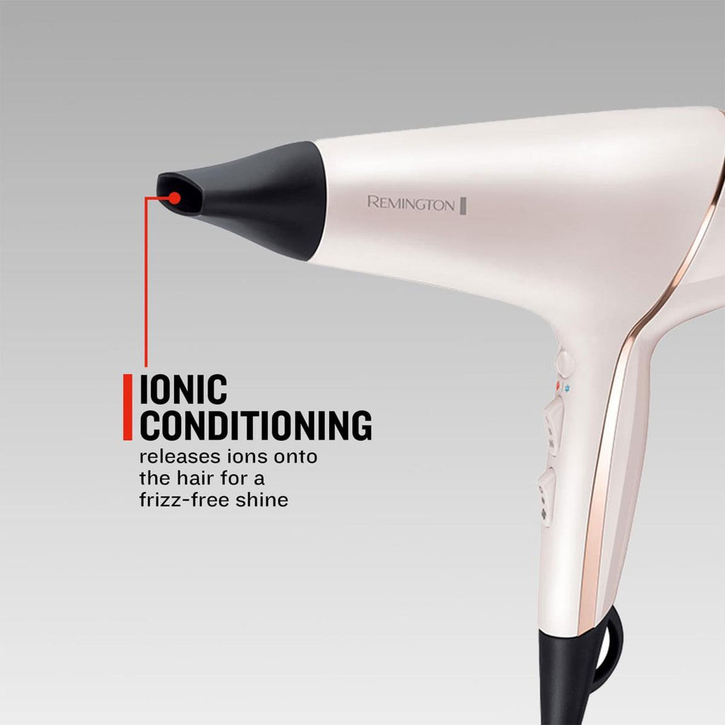 Remington Proluxe Ionic Hair Dryer With Diffuser Frizz Free 2400 W - Rose Gold