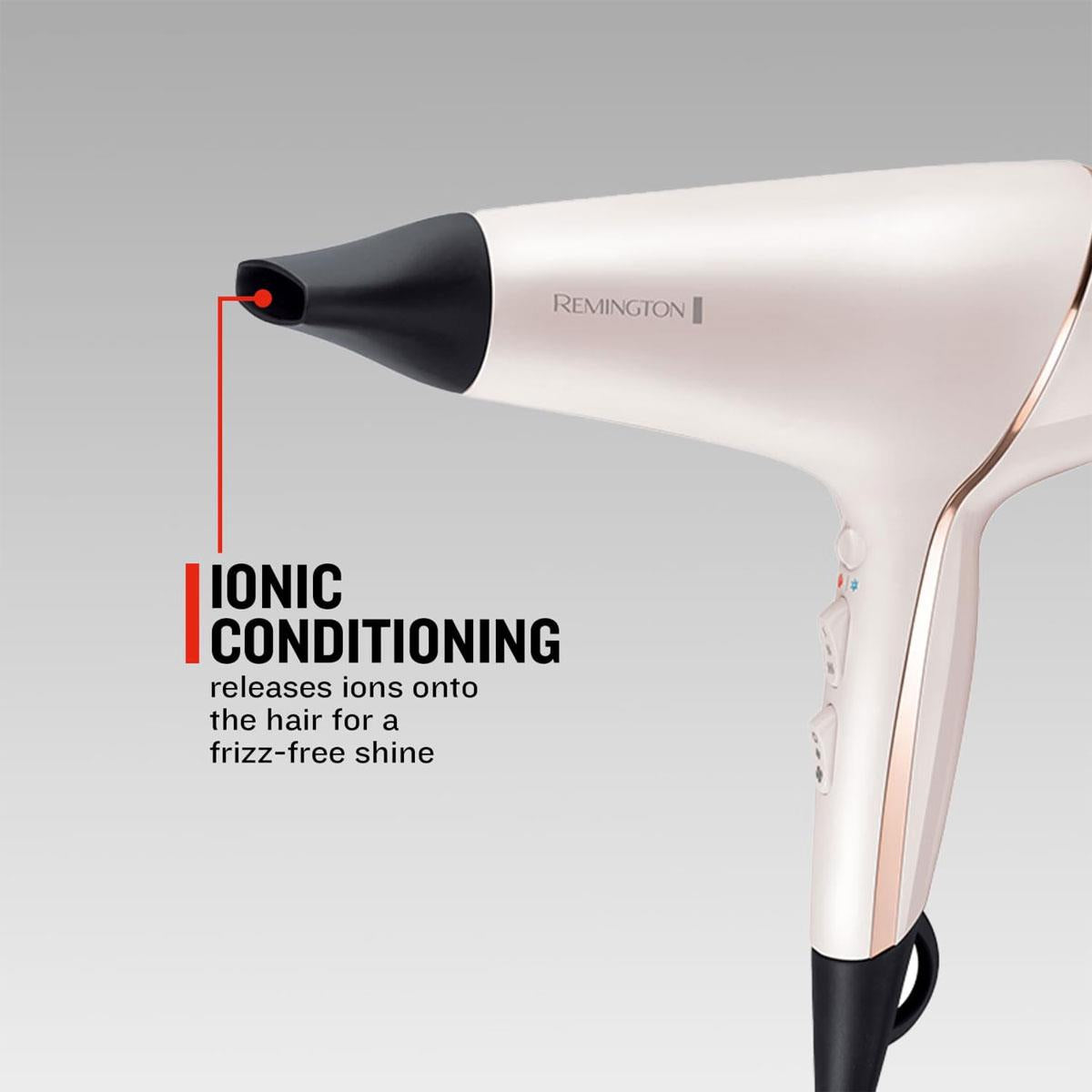 Remington Proluxe Ionic Hair Dryer With Diffuser Frizz Free 2400 W - Rose Gold