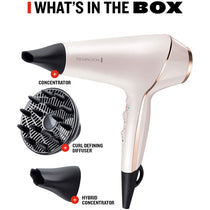 Remington Proluxe Ionic Hair Dryer With Diffuser Frizz Free 2400 W - Rose Gold