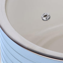 Swan Retro 3 Piece Saucepan Set With Glass Lids 16cm/18cm/20cm - Blue