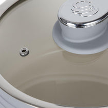 Swan Retro 3 Piece Saucepan Set With Glass Lids 16cm/18cm/20cm - Grey