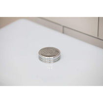 Swan Retro Bread Bin Metal Stainless Steel Chrome 18 Litre Storage Capacity - Blue