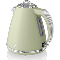 Swan Retro Jug Kettle Stainless Steel 3000 W 1.5 Litre - Green