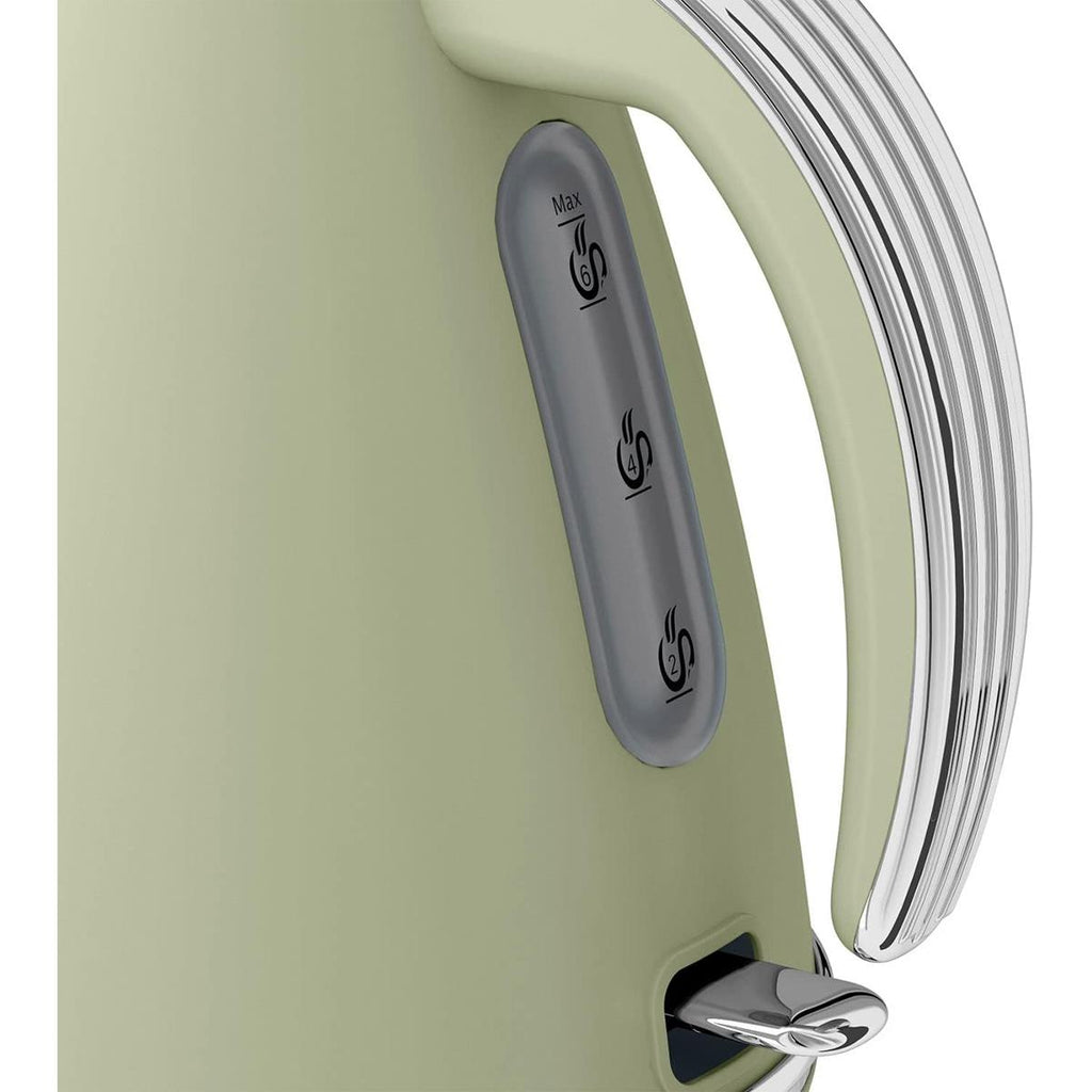 Swan Retro Jug Kettle Stainless Steel 3000 W 1.5 Litre - Green