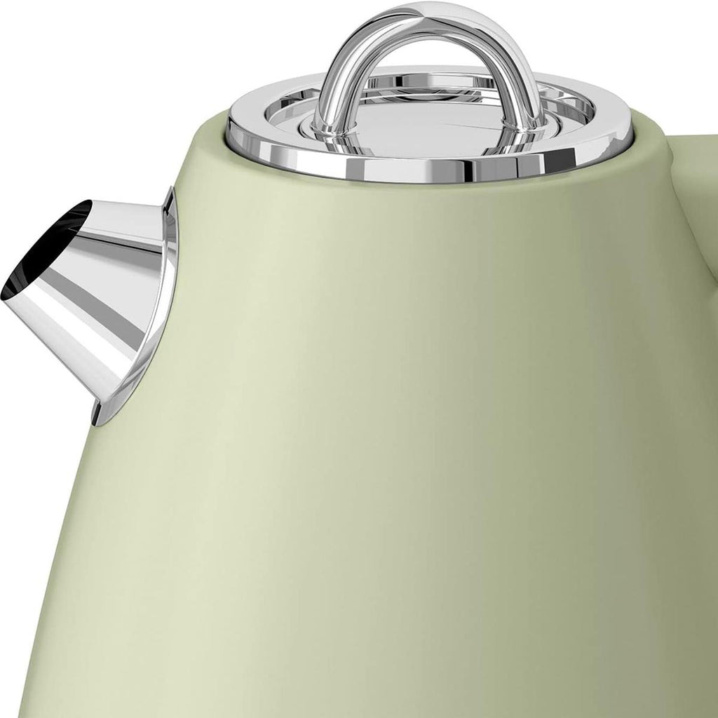 Swan Retro Jug Kettle Stainless Steel 3000 W 1.5 Litre - Green
