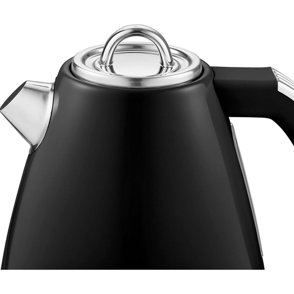 Swan Retro Jug Kettle Stainless Steel 3000 W 1.5 Litre - Black