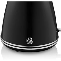 Swan Retro Jug Kettle Stainless Steel 3000 W 1.5 Litre - Black