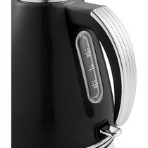 Swan Retro Jug Kettle Stainless Steel 3000 W 1.5 Litre - Black