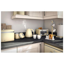 Swan Retro 2 Slice Toaster With Defrost Reheat And Cancel Functions Stainless Steel 815 W - Cream