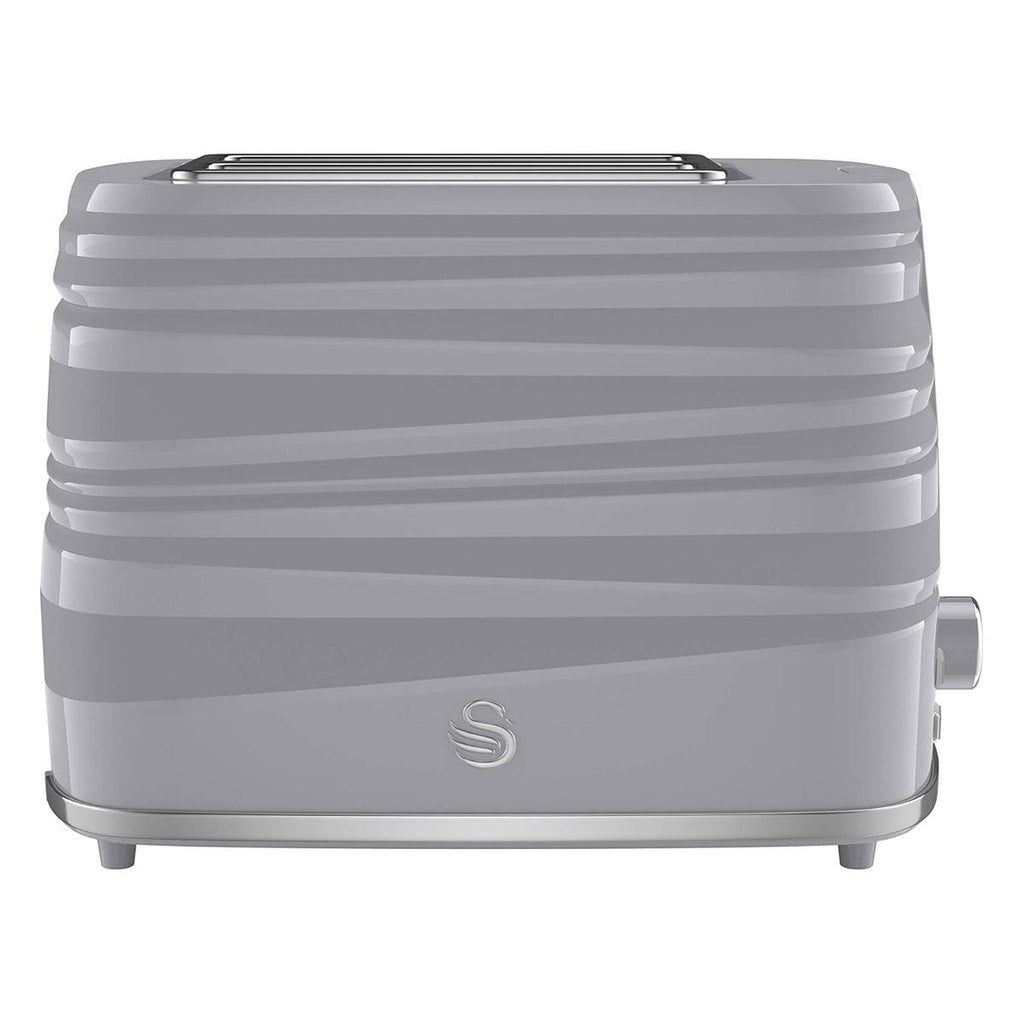 Swan Symphony 2 Slice Toaster Plastic High Gloss And Matt Finish 930 W - Grey