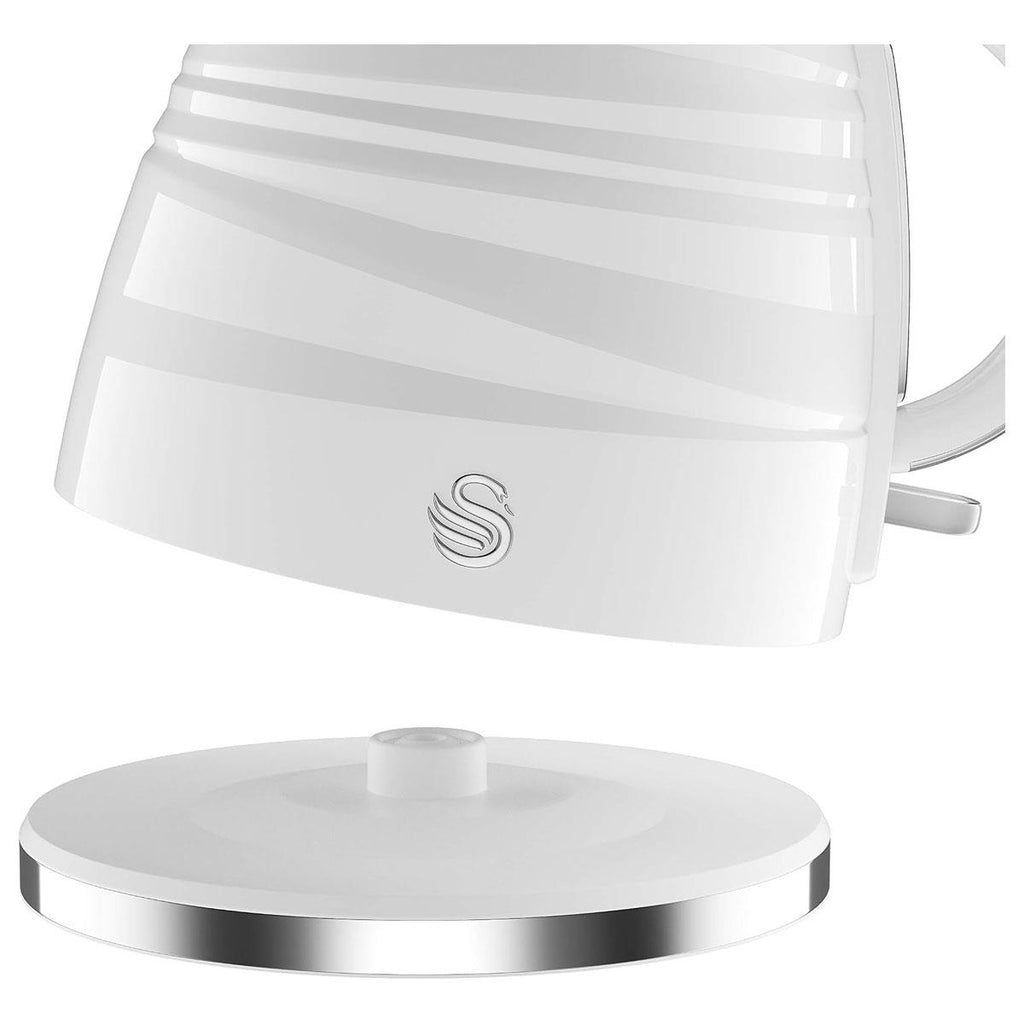 Swan Symphony Jug Kettle With Rapid Boil 3000 W 1.7 Liter - White