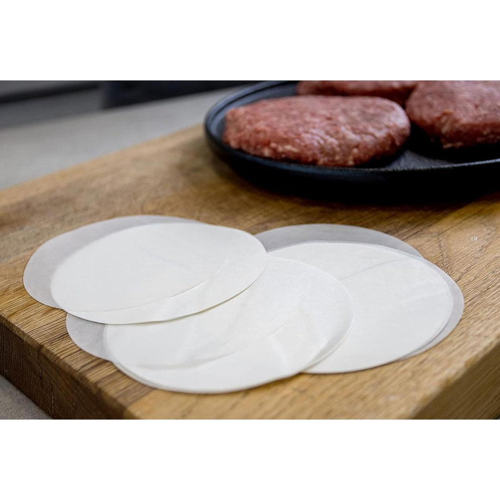 KitchenCraft Quarter Pounder Burger Wax Discs 11cm - Silver