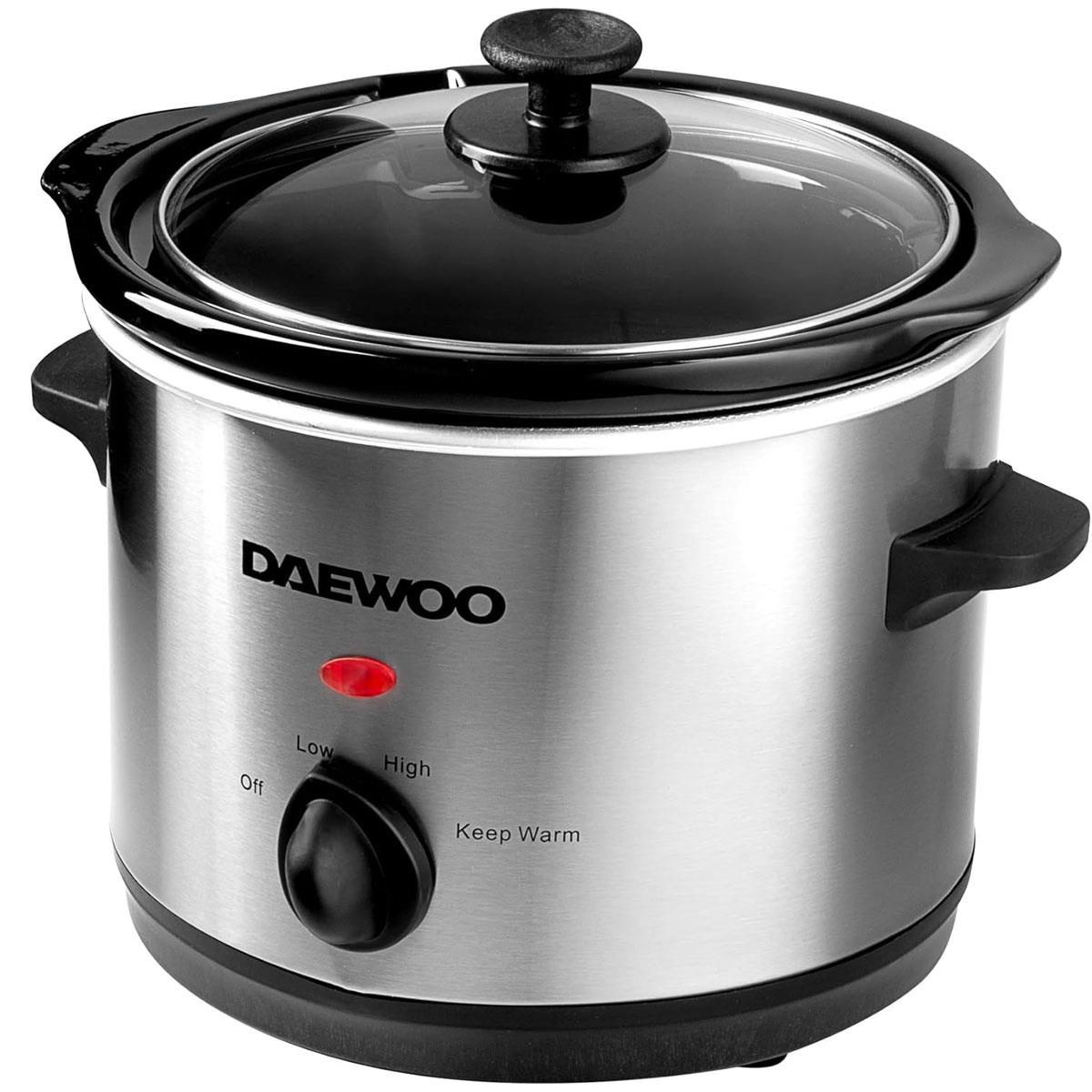 Daewoo Manual Slow Cooker 1.5 Liters - Stainless Steel Secondary image